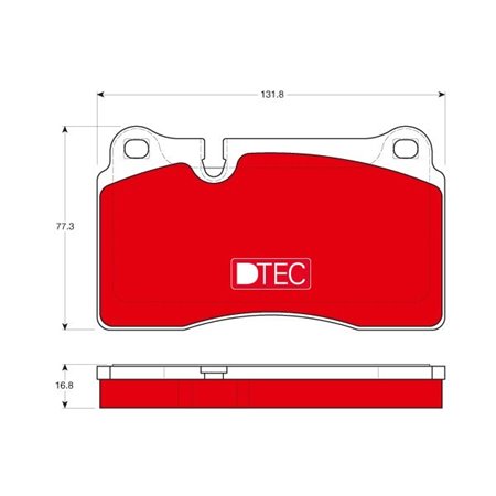 GDB1670DTE Комплект тормозных колодок, дисковый тормоз TRW     