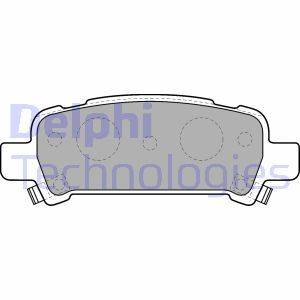 LP1509 Комплект тормозных колодок, дисковый тормоз DELPHI     