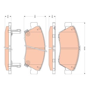 GDB3478 Brake Pad Set, disc brake TRW - Top1autovaruosad