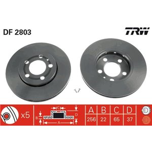 DF2803 Jarrulevy TRW - Top1autovaruosad