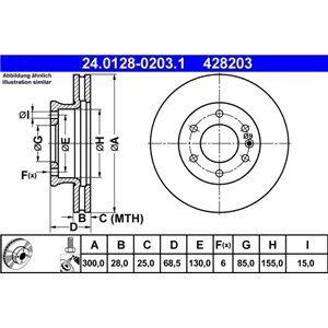 24.0128-0203.1 Bromsskiva ATE - Top1autovaruosad