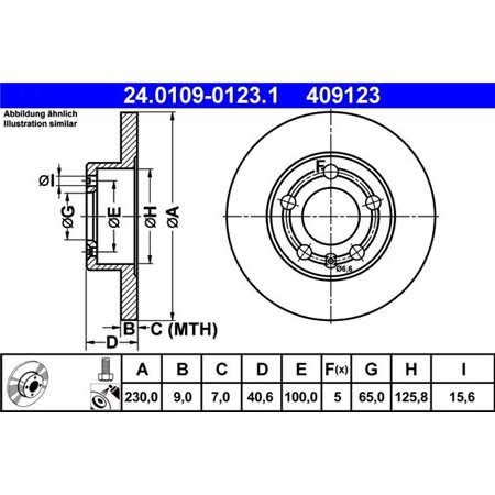 24.0109-0123.1 Bromsskiva ATE