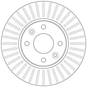 DF6186  Brake disc TRW 