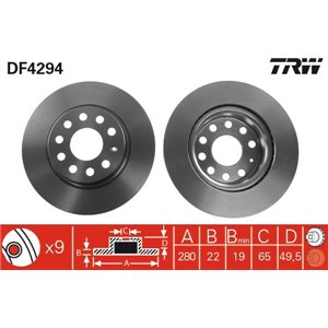 DF4294 Bromsskiva TRW - Top1autovaruosad