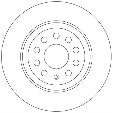 DF6504  Brake disc TRW 