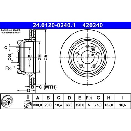 24.0120-0240.1 Brake Disc ATE