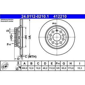 24.0112-0210.1 Тормозной диск ATE - Top1autovaruosad