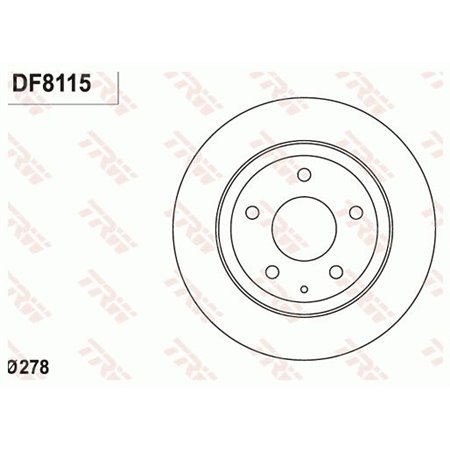 DF8115 Brake Disc TRW