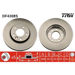 DF4308S  Piduriketas TRW 