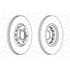 DDF1706 Brake Disc FERODO - Top1autovaruosad