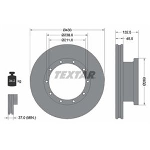 93087900 Piduriketas TEXTAR - Top1autovaruosad