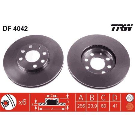 DF4042 Тормозной диск TRW     