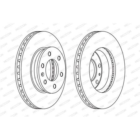 FCR310A Brake Disc FERODO