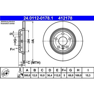 24.0112-0178.1 Тормозной диск ATE - Top1autovaruosad