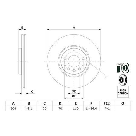 0 986 479 113 Brake Disc BOSCH