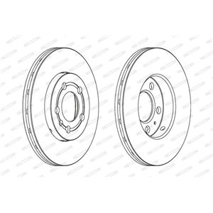 DDF927C Brake Disc FERODO - Top1autovaruosad