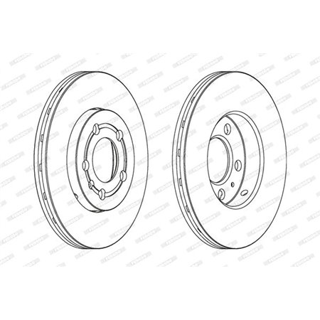 DDF927C Brake Disc FERODO