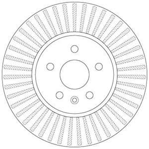 DF6629  Brake disc TRW 