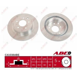 C41038ABE Brake Disc ABE - Top1autovaruosad