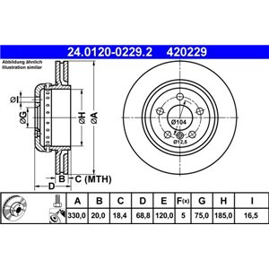 24.0120-0229.2 Тормозной диск ATE - Top1autovaruosad