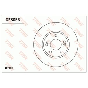 DF8056 Bromsskiva TRW - Top1autovaruosad