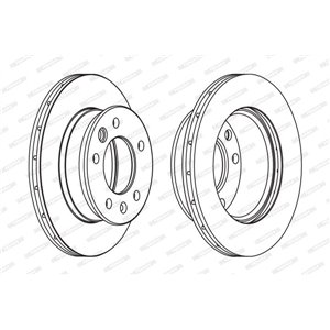 FCR228A Тормозной диск FERODO - Top1autovaruosad