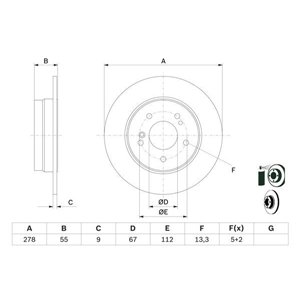 0 986 478 325 Brake Disc BOSCH - Top1autovaruosad