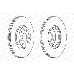 DDF1305C Brake Disc FERODO - Top1autovaruosad