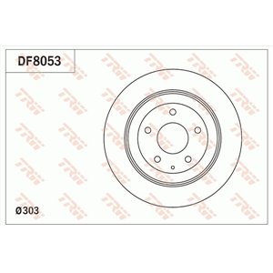 DF8053 Brake Disc TRW - Top1autovaruosad
