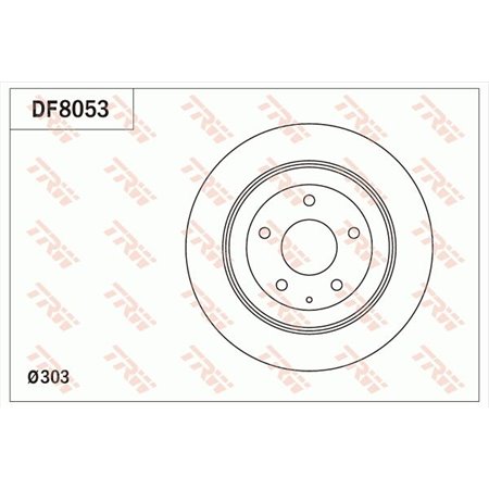 DF8053 Brake Disc TRW
