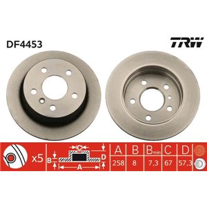 DF4453 Bromsskiva TRW - Top1autovaruosad