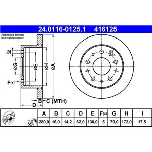 24.0116-0125.1 Тормозной диск ATE - Top1autovaruosad