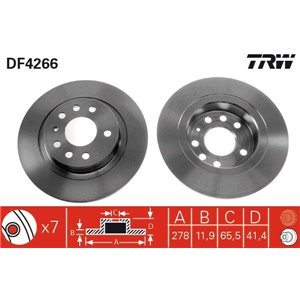 DF4266 Тормозной диск TRW      - Top1autovaruosad