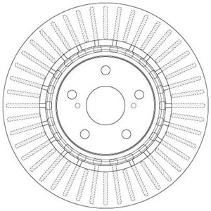 DF6265  Brake disc TRW 