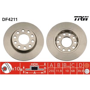 DF4211 Тормозной диск TRW      - Top1autovaruosad