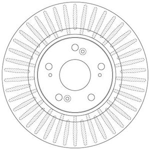 DF6432S  Brake disc TRW 