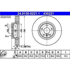 24.0130-0221.1 Тормозной диск ATE - Top1autovaruosad