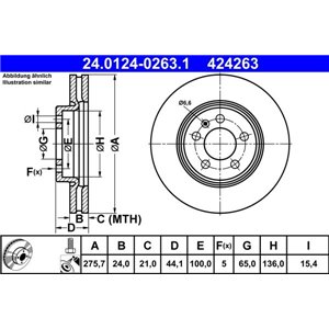 24.0124-0263.1 Тормозной диск ATE - Top1autovaruosad