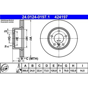 24.0124-0197.1 Тормозной диск ATE - Top1autovaruosad
