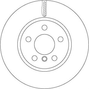 DF6757  Brake disc TRW 