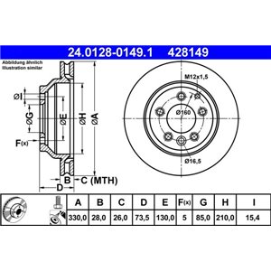 24.0128-0149.1 Тормозной диск ATE - Top1autovaruosad