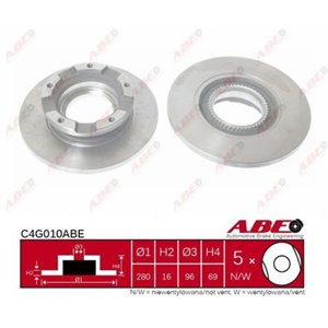 C4G010ABE Тормозной диск ABE - Top1autovaruosad