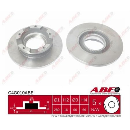 C4G010ABE Тормозной диск ABE     