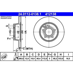 24.0112-0138.1 Brake Disc ATE - Top1autovaruosad