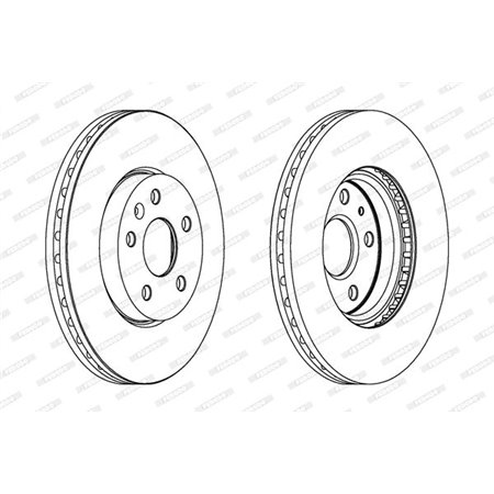 DDF1722C-1 Brake Disc FERODO