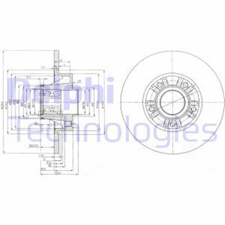 BG9031RS Тормозной диск DELPHI