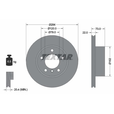 92238403 Brake Disc TEXTAR