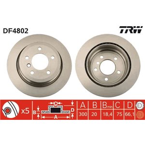 DF4802  Brake disc TRW  - Top1autovaruosad