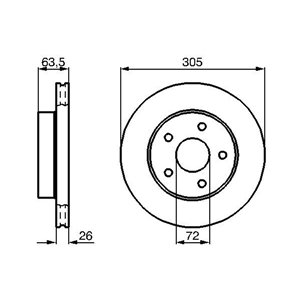 0 986 478 772 Brake Disc BOSCH - Top1autovaruosad