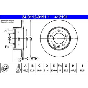 24.0112-0191.1  Brake disc ATE 